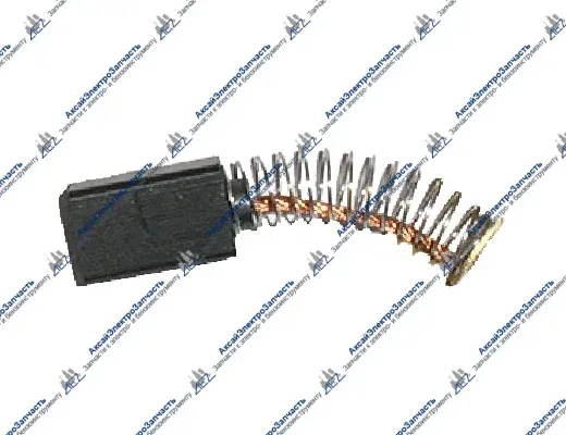 Электроугольная щетка 5х8х12 d 7.5 кр.пятак