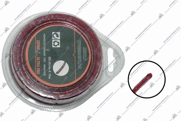 Леска триммерная серии ULTRA PRO 2,40мм(15м) тип WUISPER