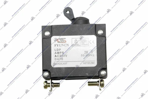 Выключатель -автомат для генератора малый до 3 kw20A