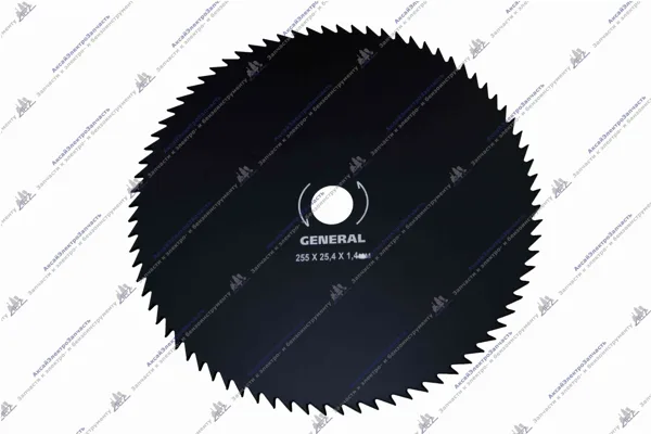 диск для бензокосы 80-ти зубый(уп.картон) 255х25,4х1,4 серия GENERAL
