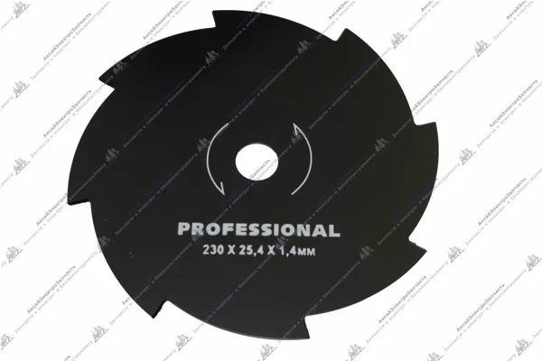 Диск для бензокосы 8-ми зубый(уп.картон) 230*25,4*1,4 серия Professional