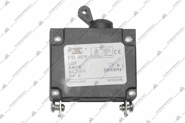 Выключатель -автомат для генератора малый до 3 kw25A