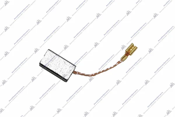 Электроугольная щетка ИНТЕРСКОЛ 125/1400ЭЛ 6х9х12, поводок, клемма-мама