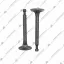 Комплект клапанов для двигателя 160F (1-впускной клапан), (2-выпускной клапан)