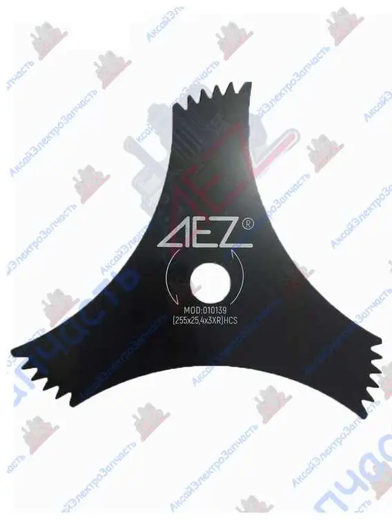 Диск для бензокосы в ассортименте 3 зуба (уп. картон) 255х25,4х3XR HCS GENERAL