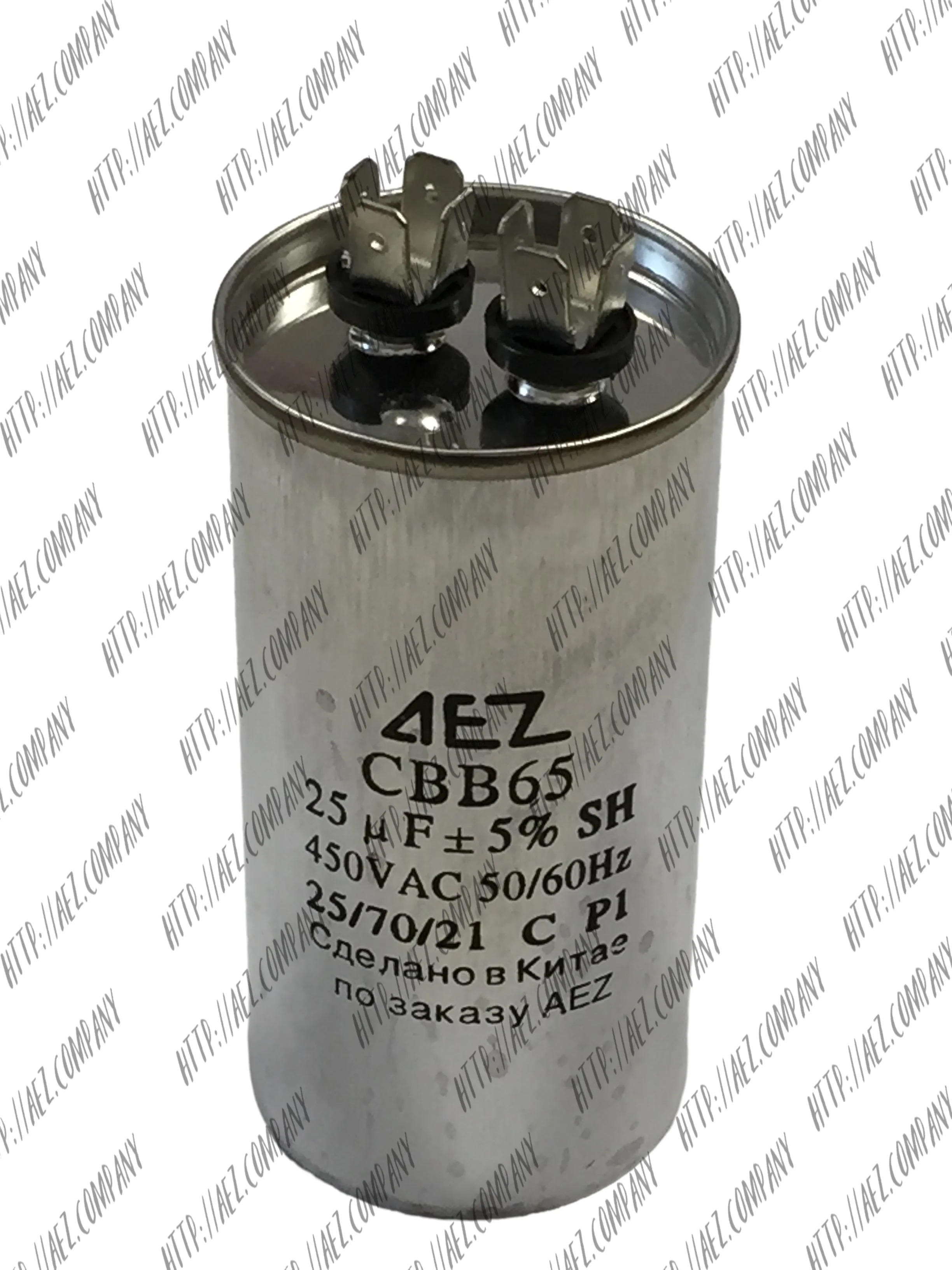 Конденсаторы пуско-рабочие марки CBB-65, 450В-25