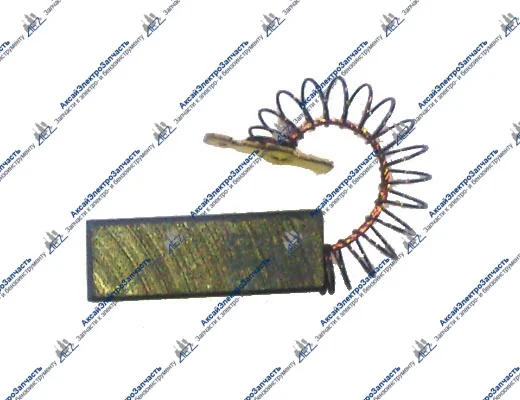 Электроугольная щетка 5х12,5х36 BOSCH, INDESIT,ARISTON, ARDO, ZANUSSI (поводок, пружина, клемма-папа