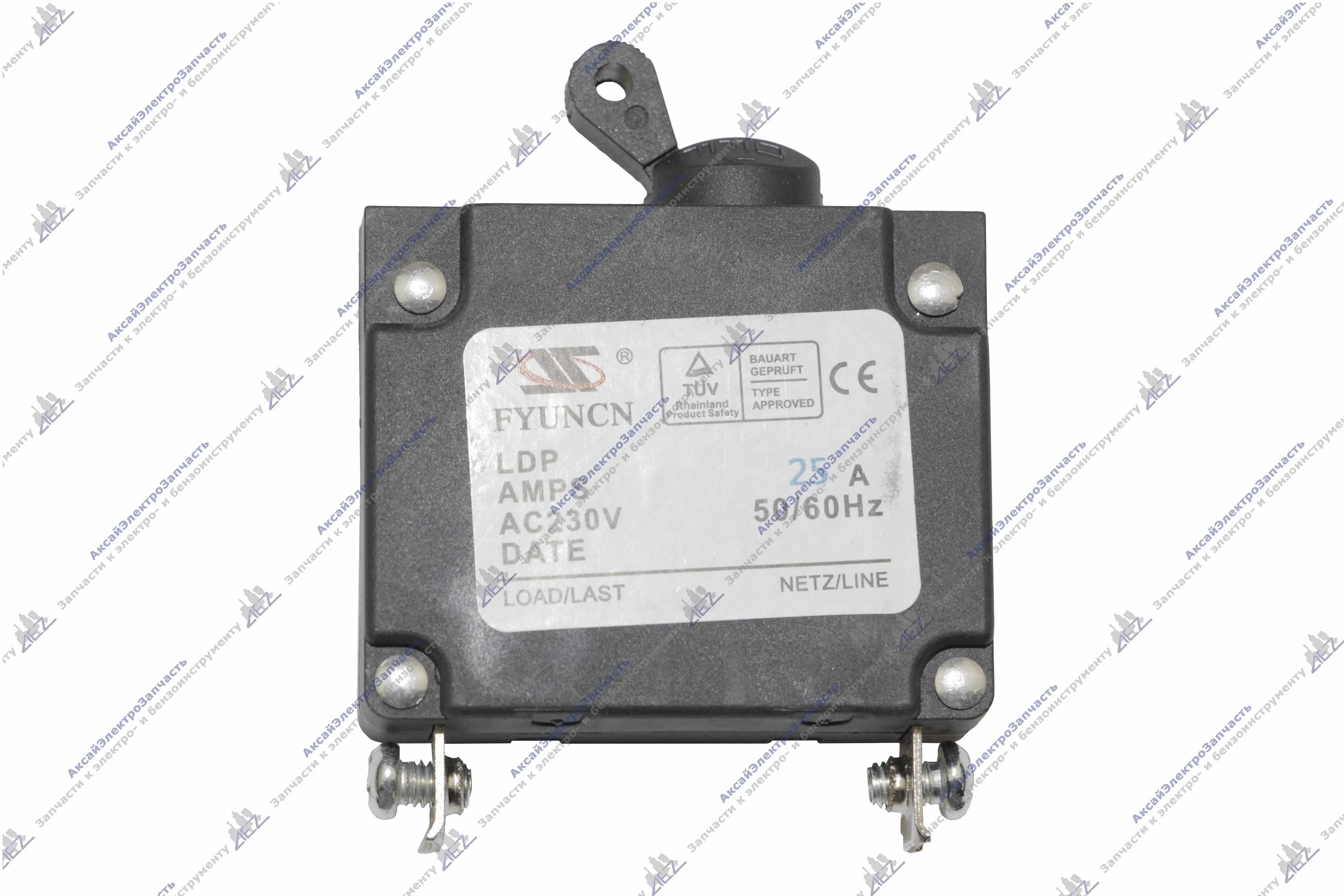 Выключатель -автомат для генератора малый до 3 kw25A