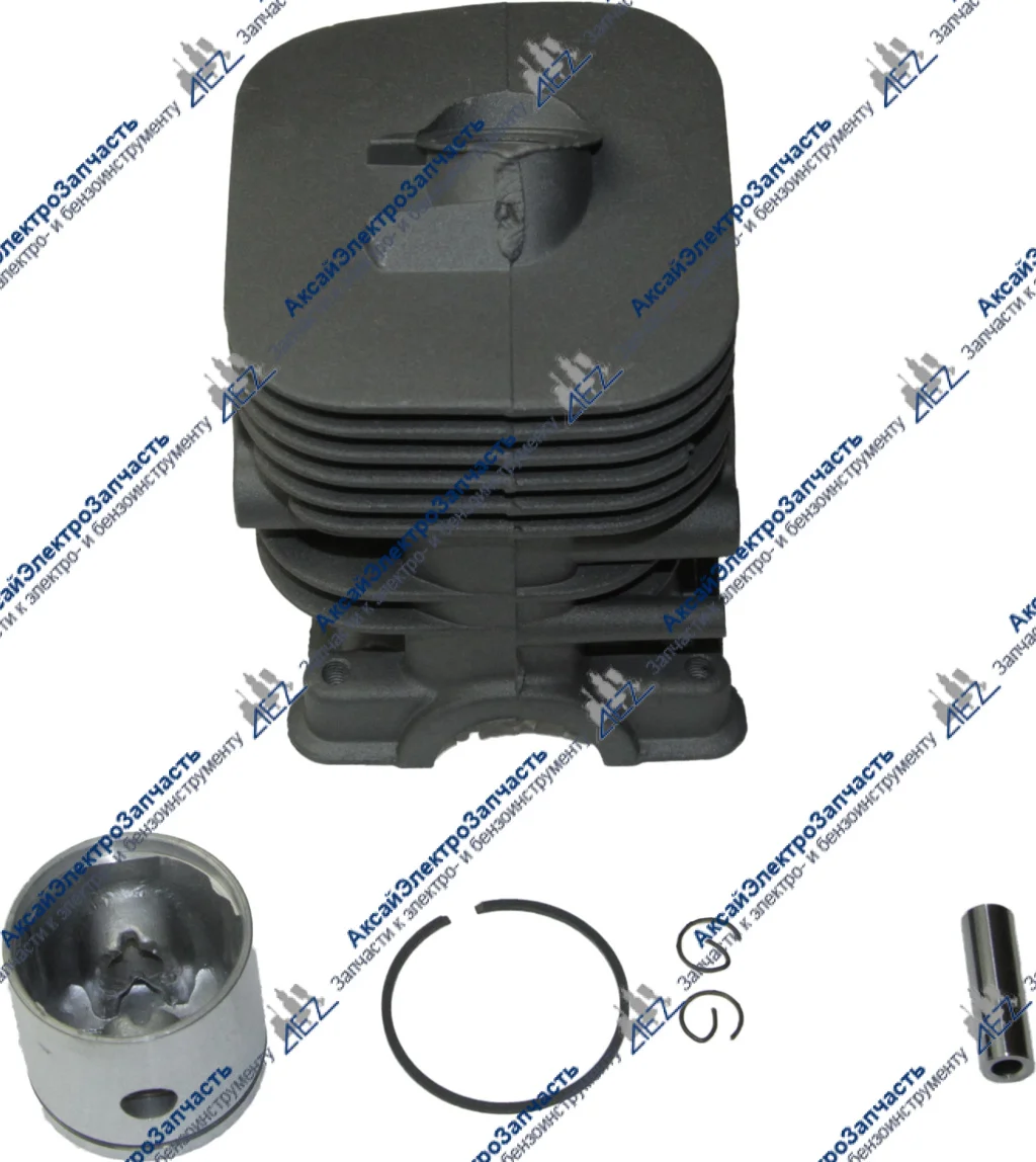 Поршневая группа для бензокосы Хускварна 125 R(цилиндр,поршень,палец,поршн,стопорн.кольца)