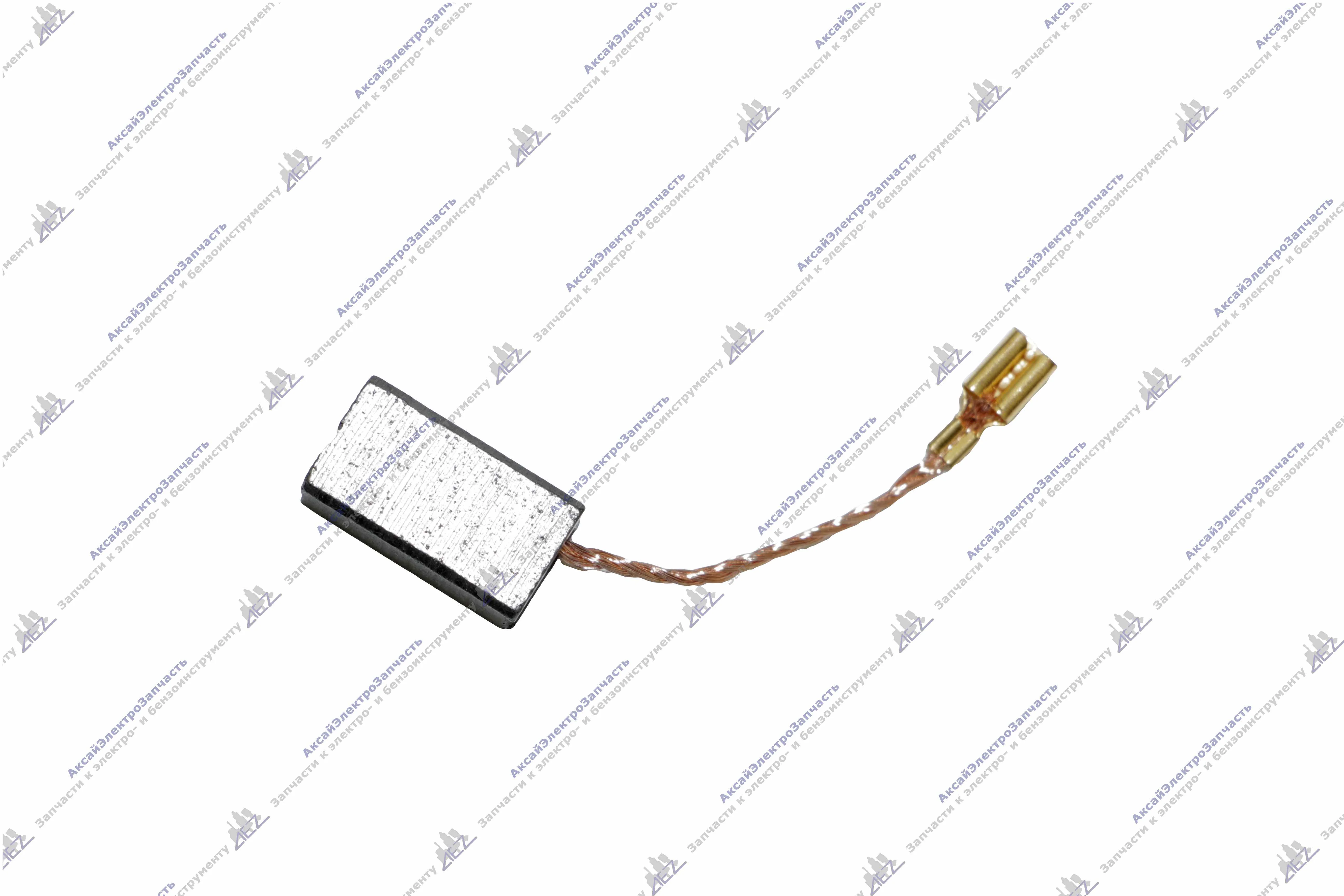 Электроугольная щетка ИНТЕРСКОЛ 125/1400ЭЛ 6х9х12, поводок, клемма-мама