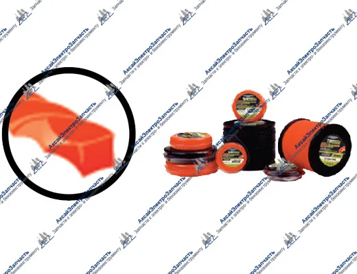 Леска триммерная AEZ серии ULTRA PRO Twistop витой квадрат 4,00мм (15 м)