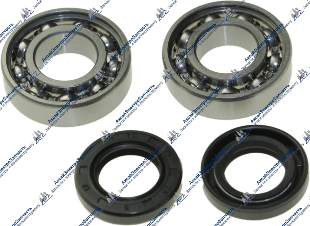 Сальник в комплекте с подшипником коленвала подходит для бензопилы типа STIHL 180 (цена за шт)