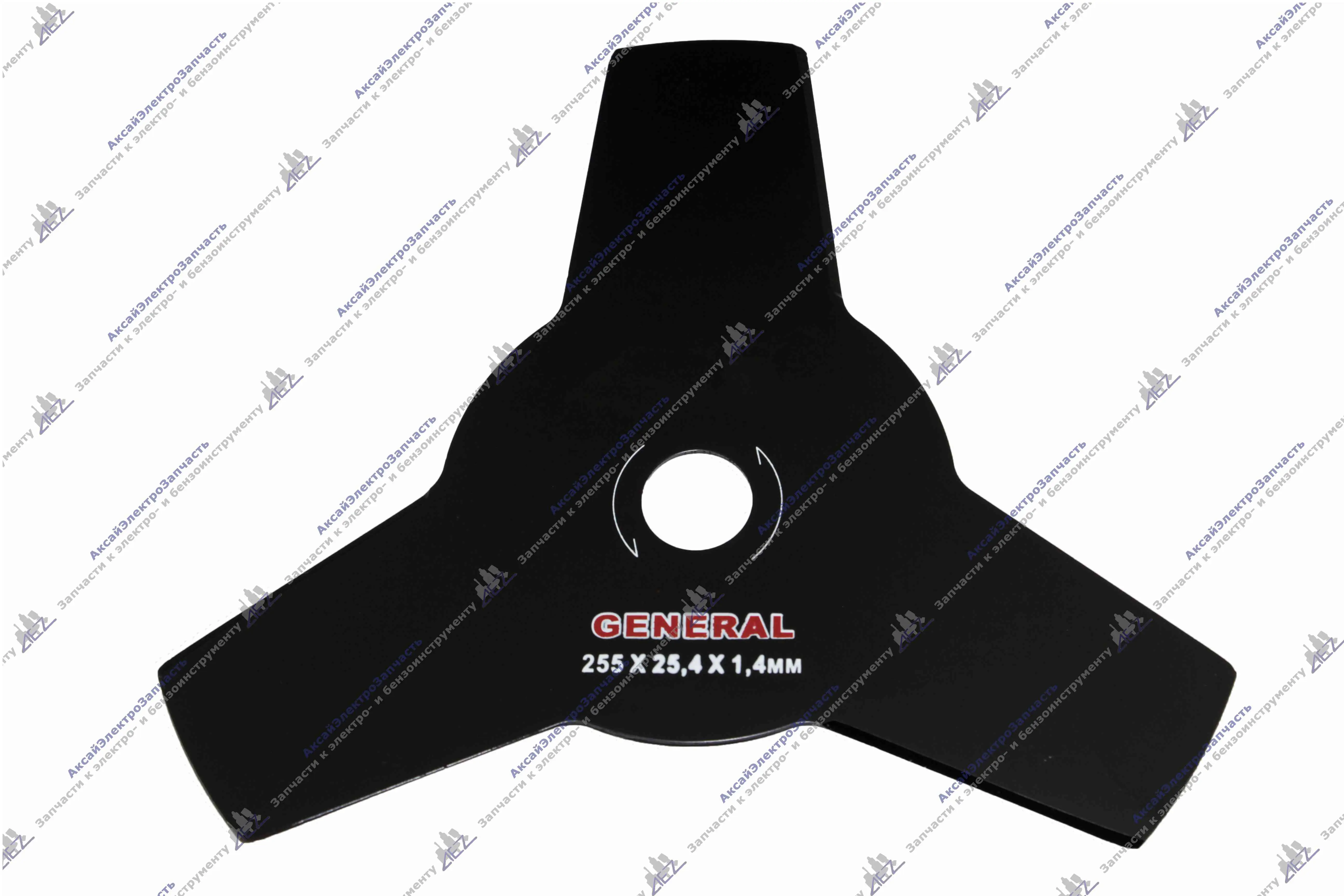 Диск для бензокосы в ассортименте 3 зуба (уп. картон) 255х25,4х1,4 HCS GENERAL